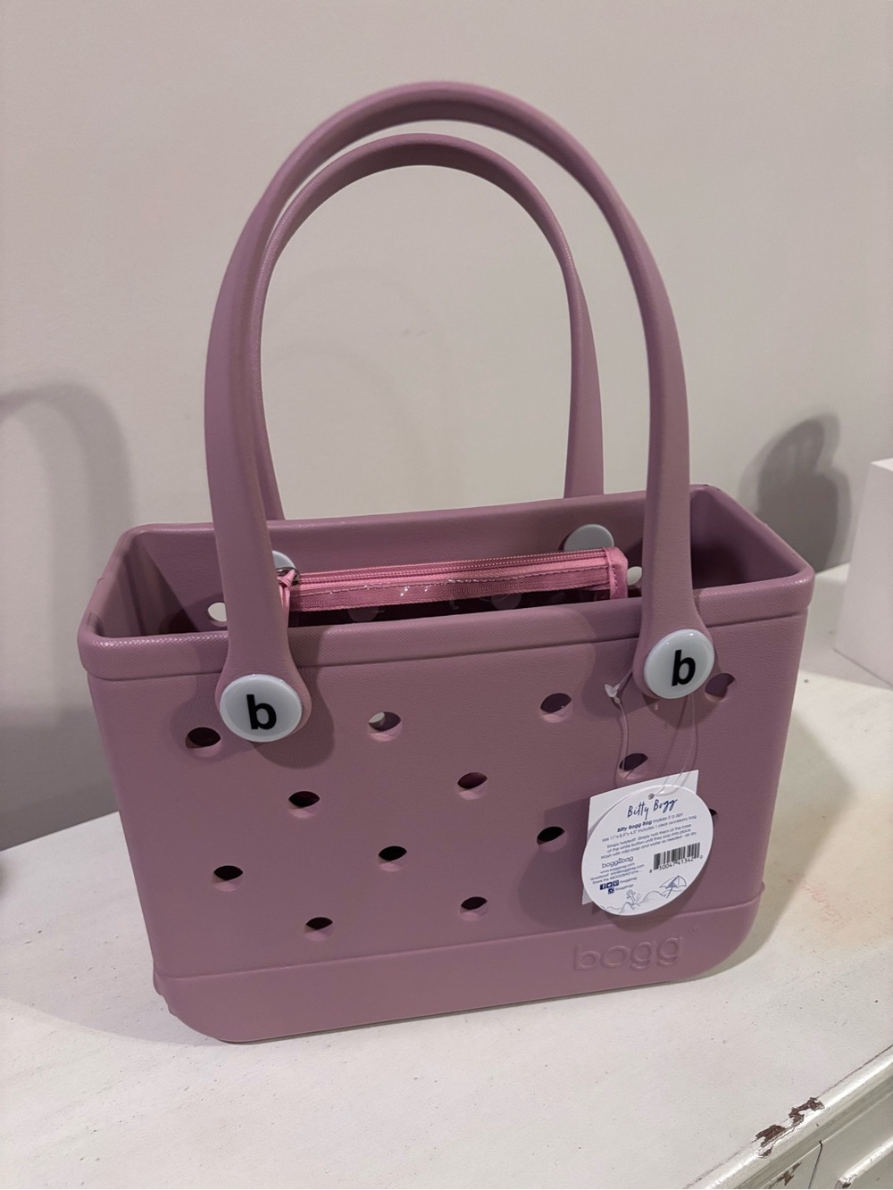 BOGG BAG Pink Mini Tote with Removable Pouch